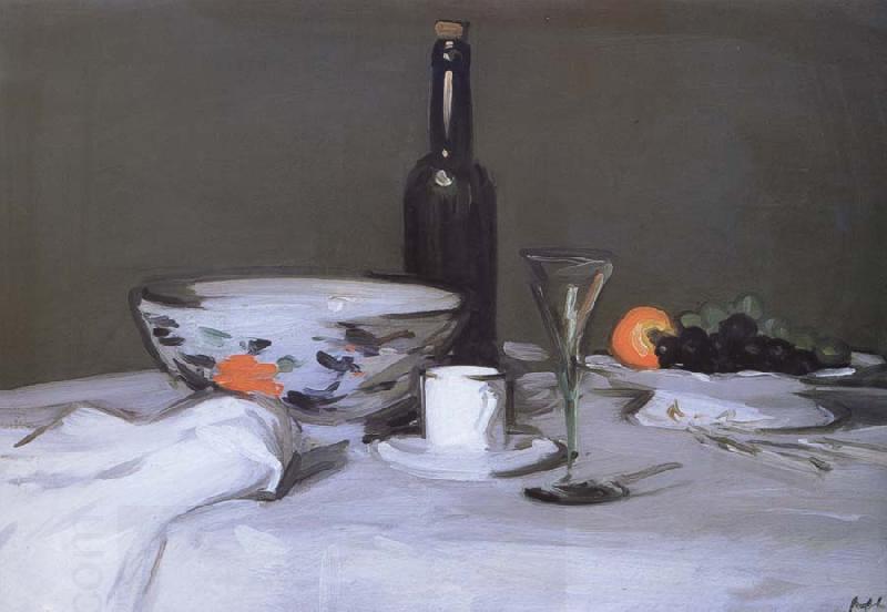 Samuel John Peploe The Black Bottle oil painting picture